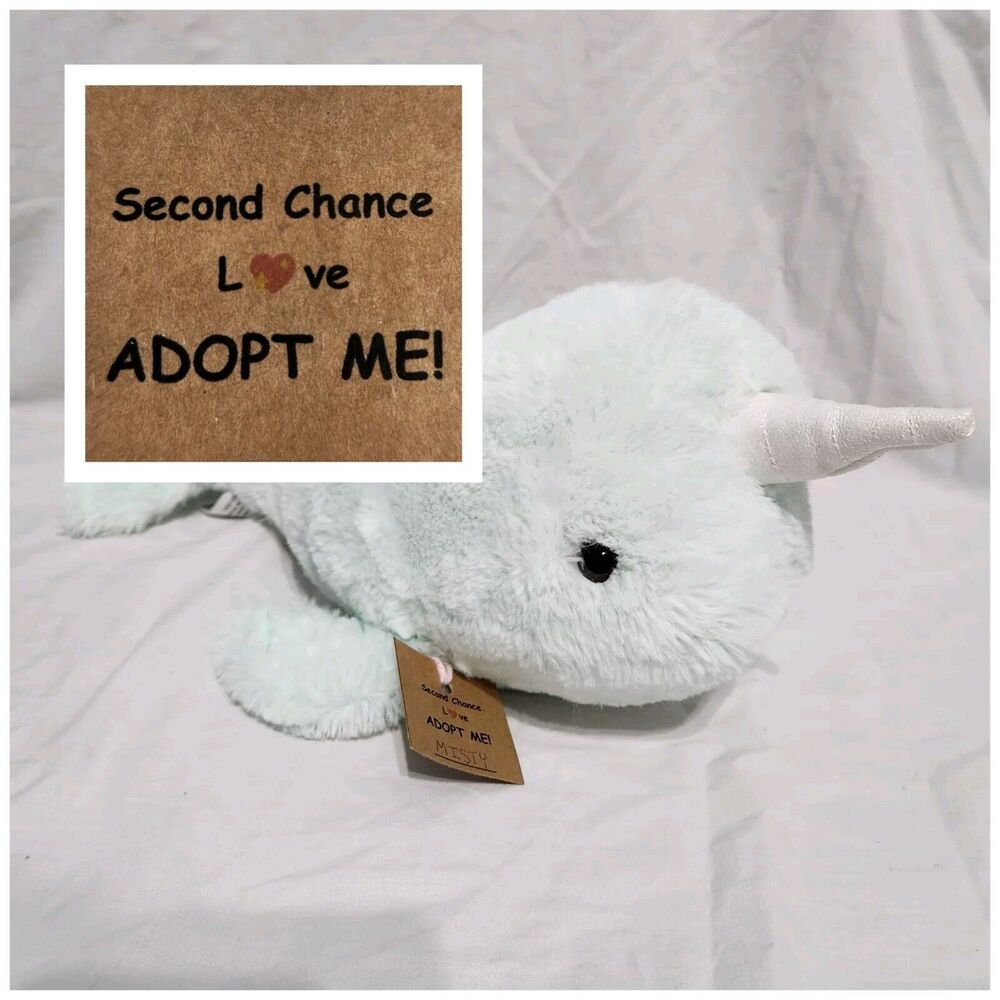 FAO Schwarz Enchanted Narwhal Plush 17” Adopt A Pet Soft Stuffed Animal Toy